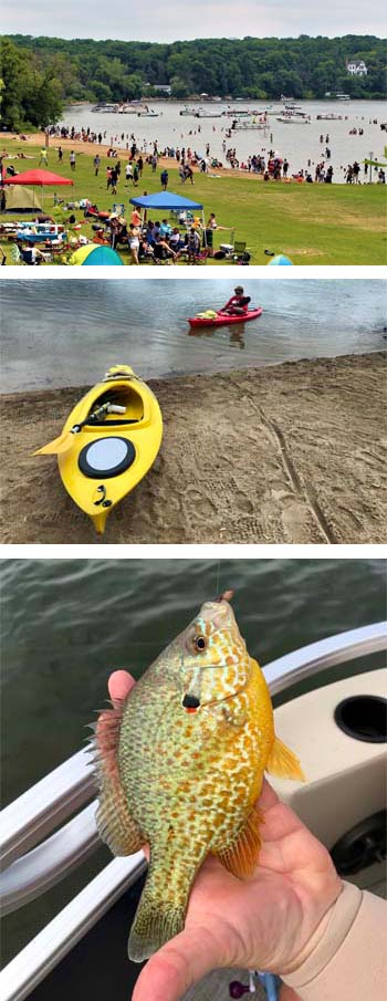 Recreation, Kayaking, and Fishing on Silver Lake, WI