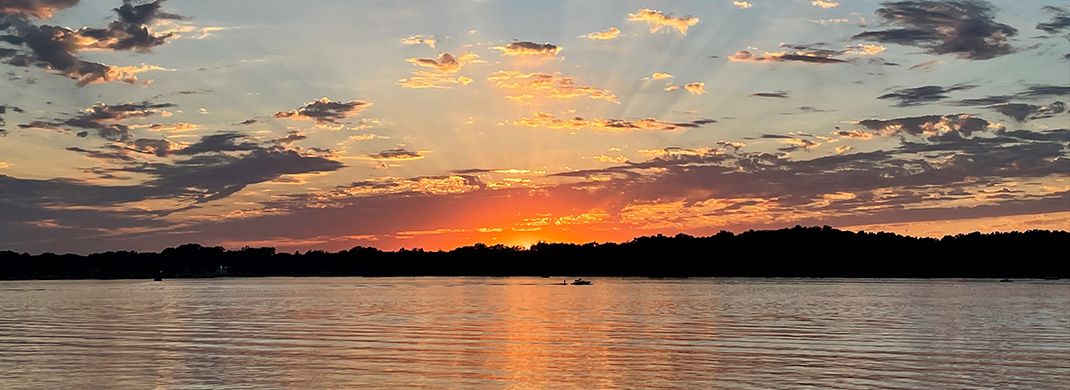 Silver Lake in Kenosha, WI - Sunset